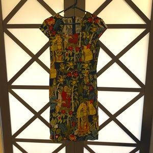 Frieda Kahlo print wiggle dress